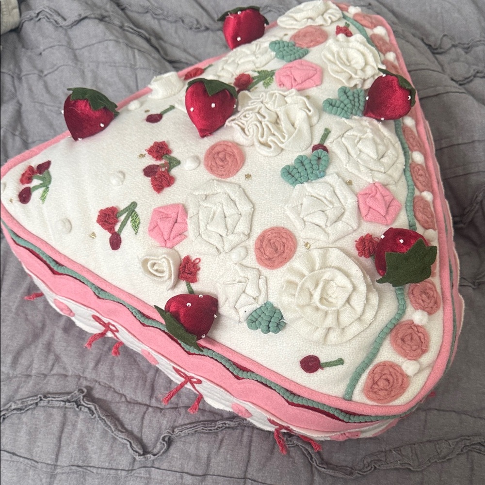 World Market Felt Cake Wedge Pillow